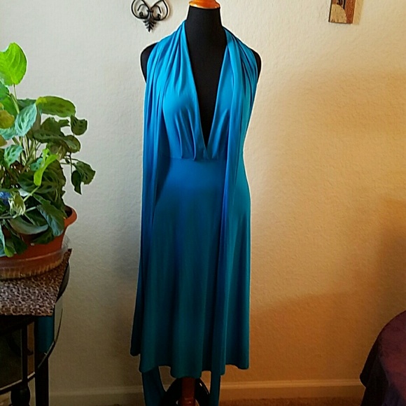 Turquoise convertible dress