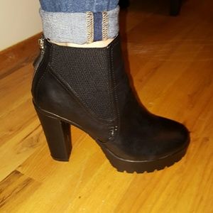 Lug Sole Ankle Booties