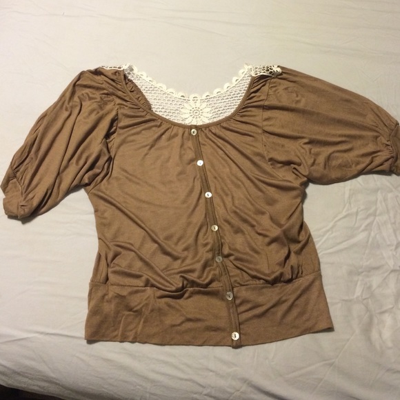 Tan blouse