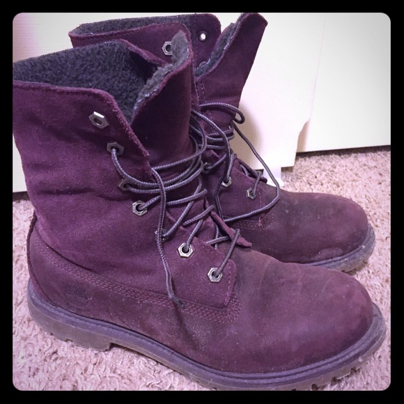 Timberland heavy red boots