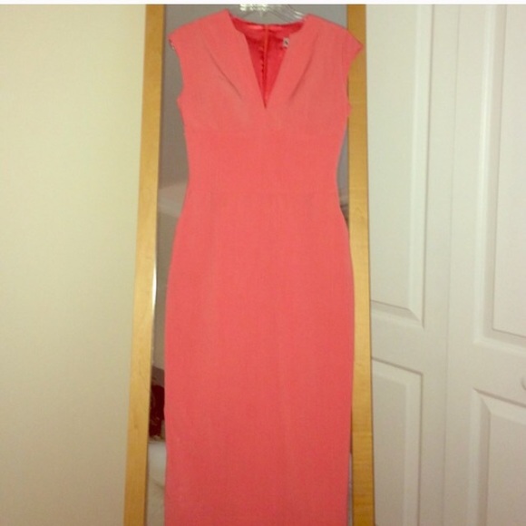 Ava & Aiden Peach Pencil Dress 0