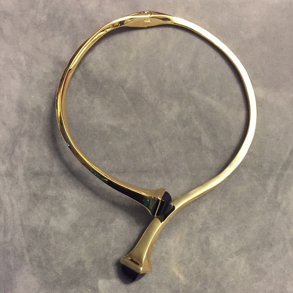 New Rachel Zoe gold choker necklace