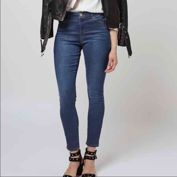 Topshop Leigh Cropped Skinny Jeans Sz 28 NWOT