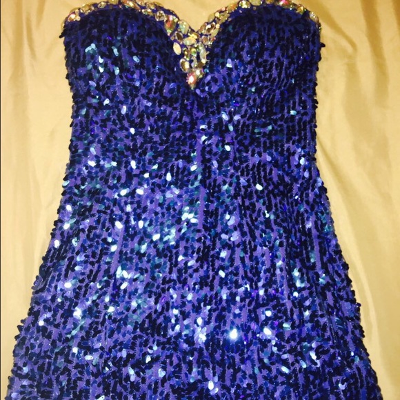 Prom Blue Dress - Picture 2 of 3