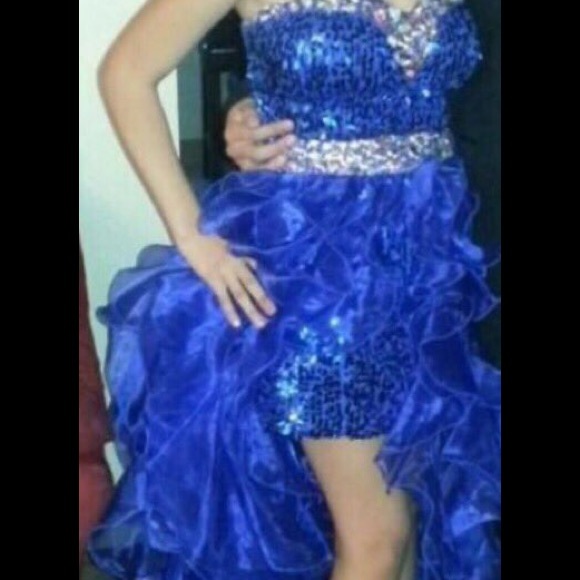 Prom Blue Dress - Picture 3 of 3