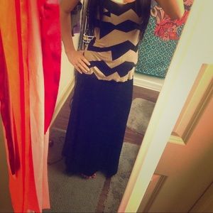 Black maxi skirt