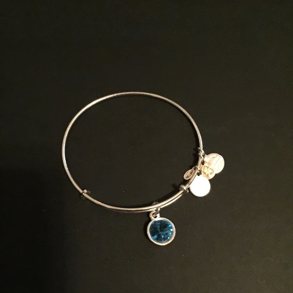 Alexi & Ani silver bracket with Blue stone