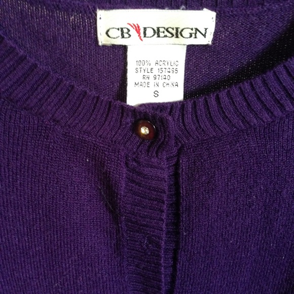 Purple cardigan - Picture 3 of 3