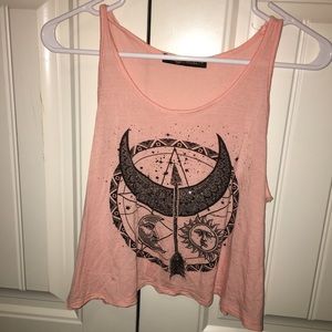 Cute festive cropped tank top