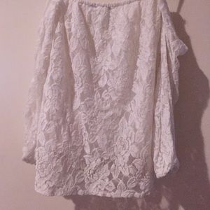 Lacy off the shoulder top