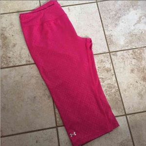 Under Armour pink Capri