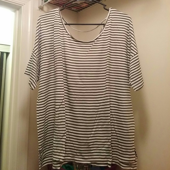 Olive & White Shirt