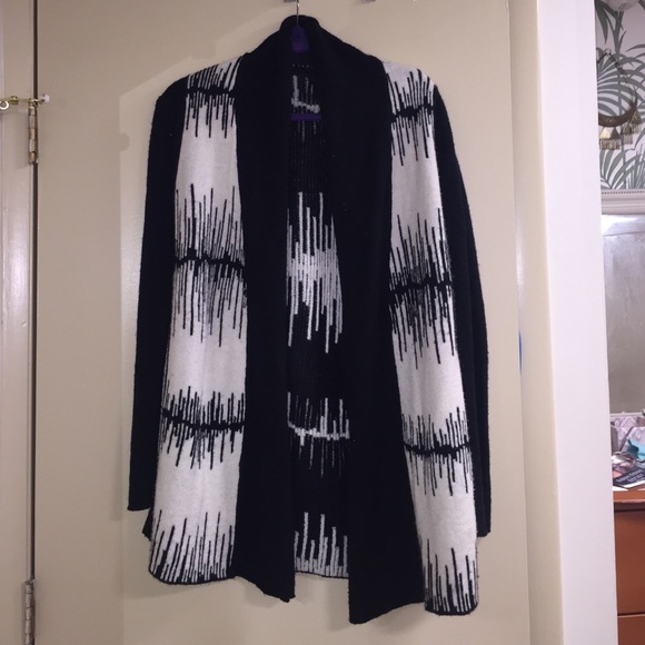 Saks 5th Off printed cardigan.