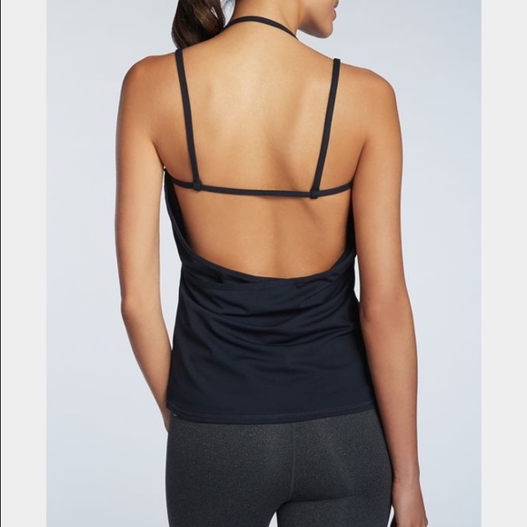 Fabletics Black Open-back workout top