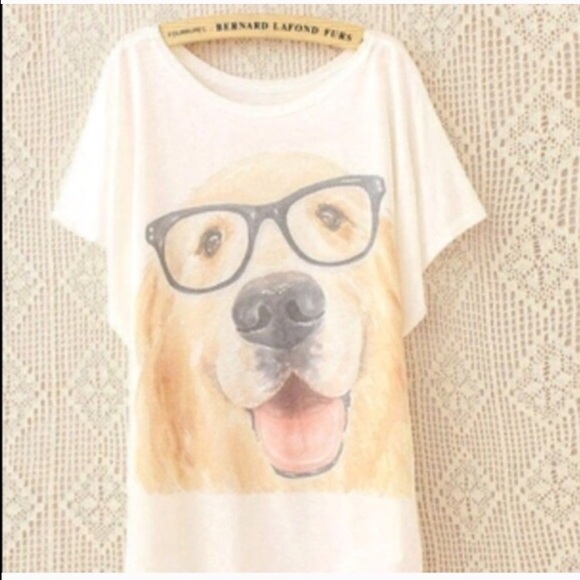 Cute Tee Tops - Animal Print Tee New~Happy