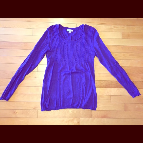 Liza Lange maternity purple sweater