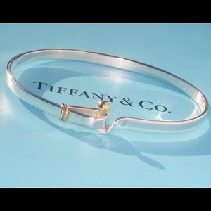Tiffany & Co. 18k Gold Hook & Eye Bracelet