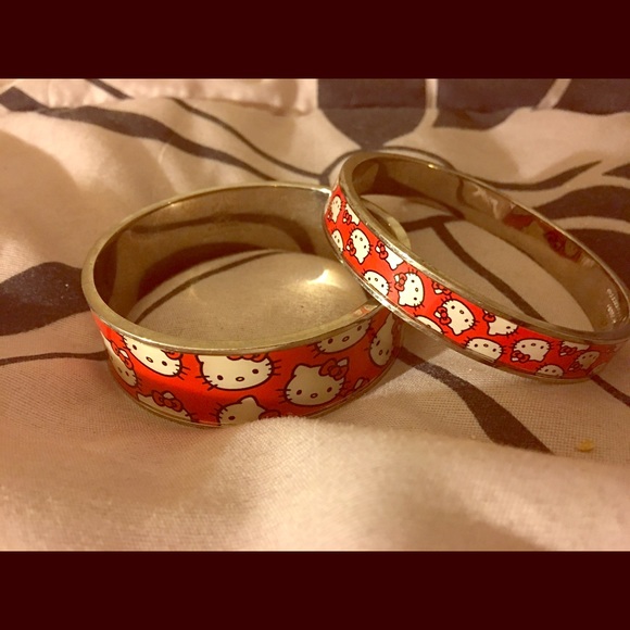 Sold Hello kitty red face bracelet Kimora lee
