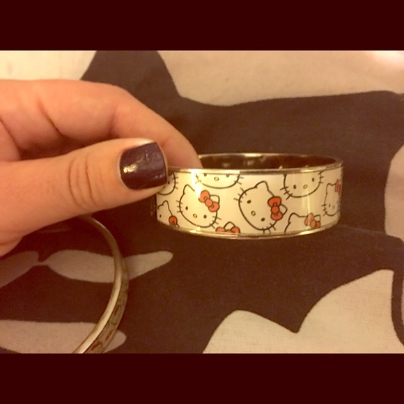 Sold Hello kitty white faces bangle Kimora lee