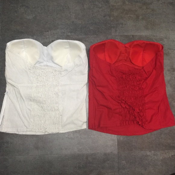 (2) PADDED BUSTIER TOPS🔴🔴🔴 FINAL PRICE!! 🔴🔴🔴 - Picture 2 of 3