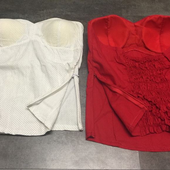 (2) PADDED BUSTIER TOPS🔴🔴🔴 FINAL PRICE!! 🔴🔴🔴 - Picture 3 of 3