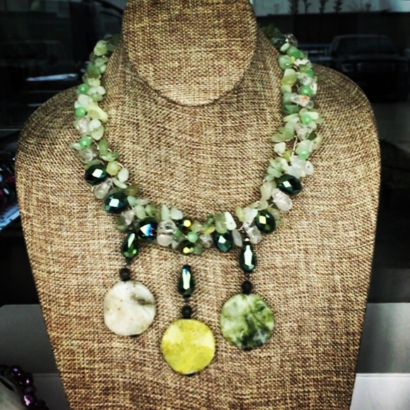 Exotic green Quartz Necklace