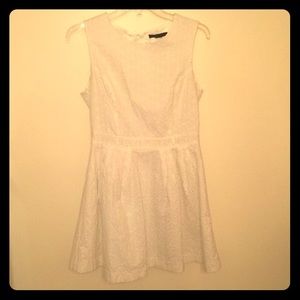 While eyelet lace sundress