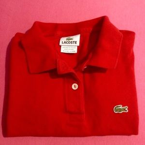 Red Lacoste Polo Shirt