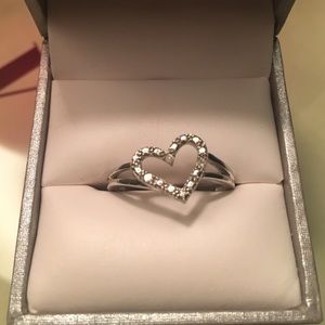 Heart Rhinestone Ring