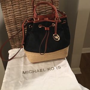 Michael Kors Marina Espadrille Denim Tote