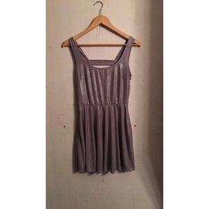 Shiny silver cut out dress | size medium