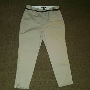 Forever 21 High waisted khakis.