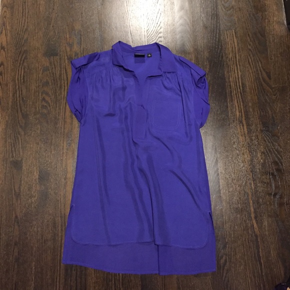 Royal blue silk top by Trouve - Picture 2 of 3