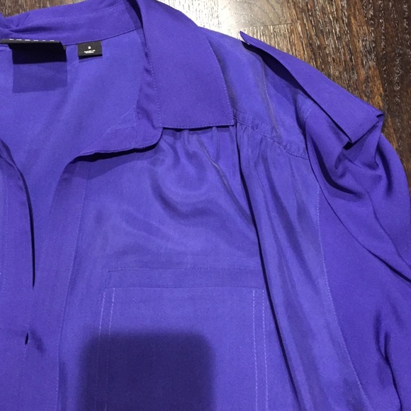 Royal blue silk top by Trouve - Picture 3 of 3