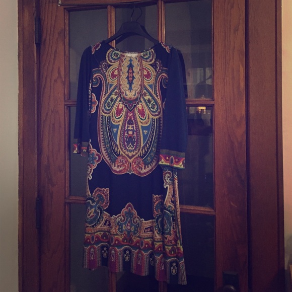 Very Colorful London Times Sheath Dress