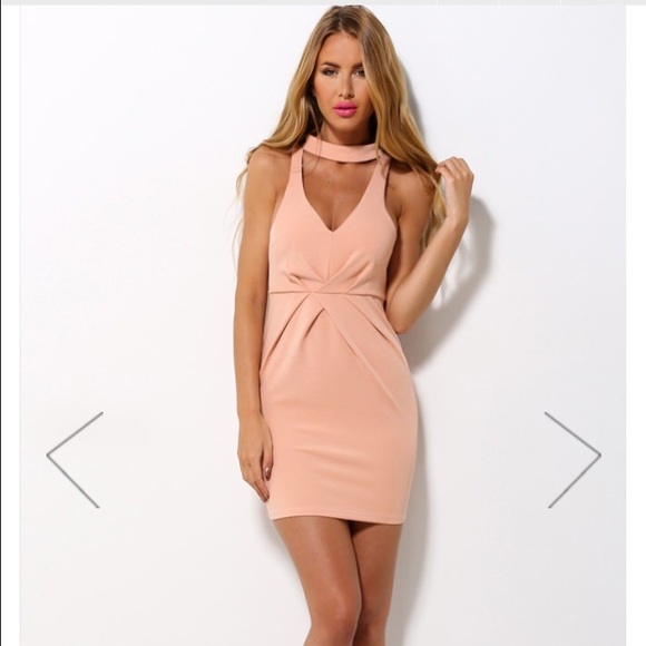 Peach Cocktail Dress