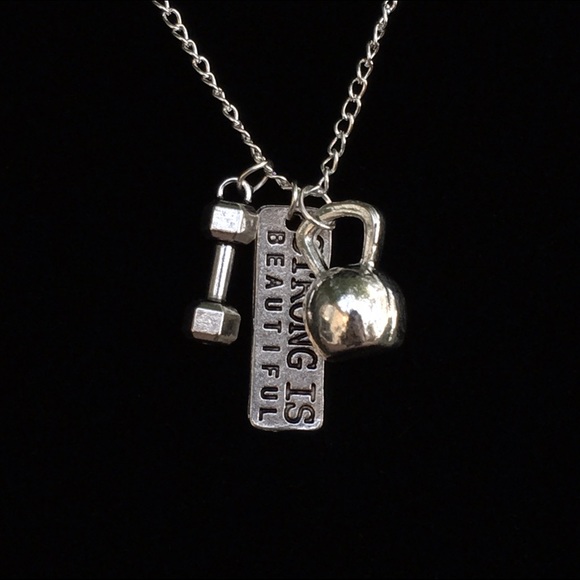 "Strong Is Beautiful" Necklace - Picture 3 of 4
