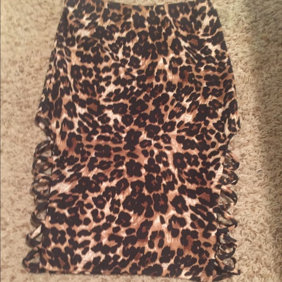 Sexy cheetah print skirt