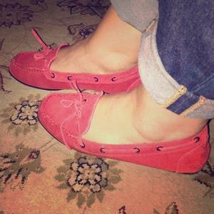 ON HOLD Super comfortable red loafers.