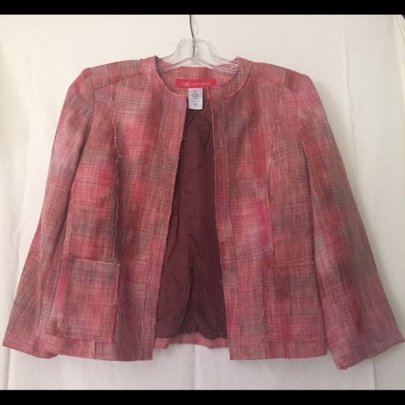 AK/Anne Klein Crop Blazer with 3/4 sleeves