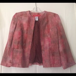 AK/Anne Klein Crop Blazer with 3/4 sleeves