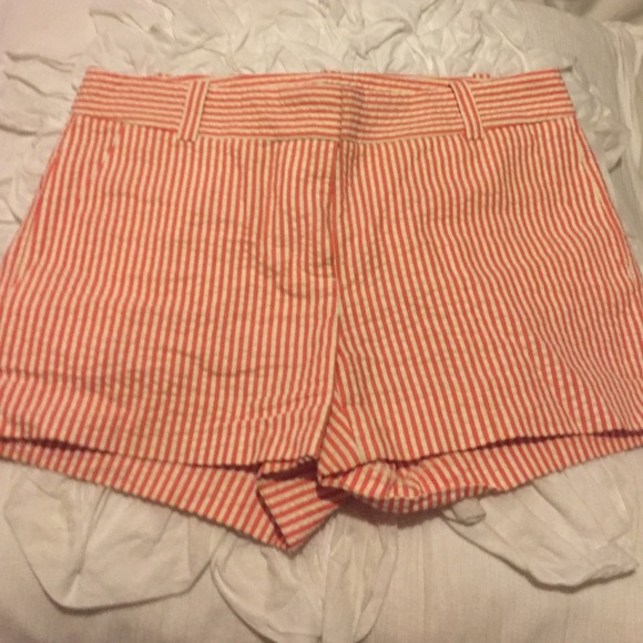 J Crew seersucker chino shorts