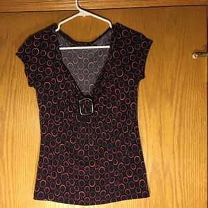 Short Sleeve Dressy V-Neck