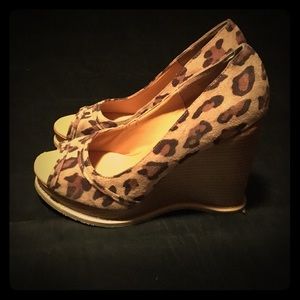 Leopard print Charlotte Russe Wedges