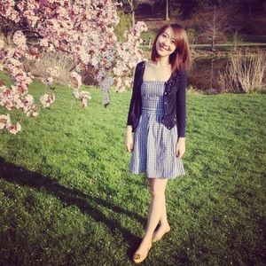 Charlotte Russe Plaid Summer Dress Strapless XS