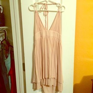 Baby Pink Halter Dress
