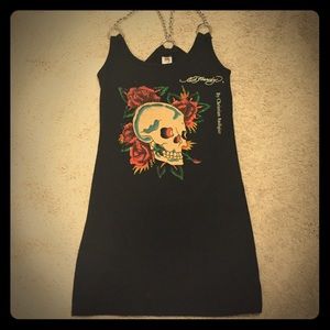 Ed Hardy Dress with chain straps