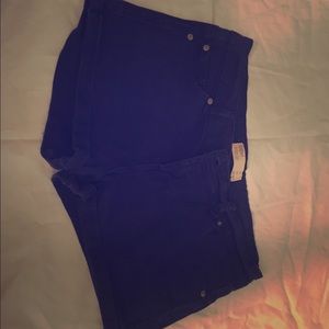 Royal blue shorts