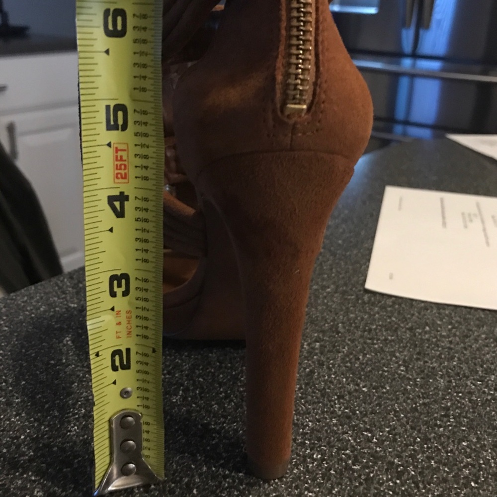 Tory Burch Carla platform heels, suede, Sz 6.5