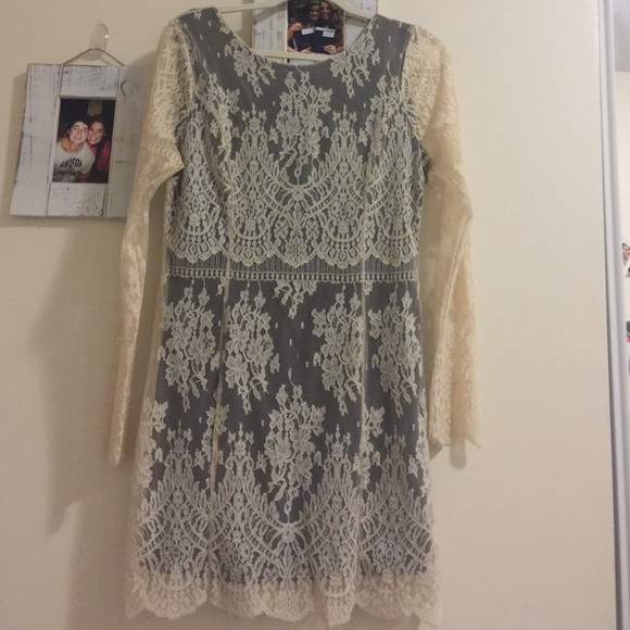 Creme lace dress